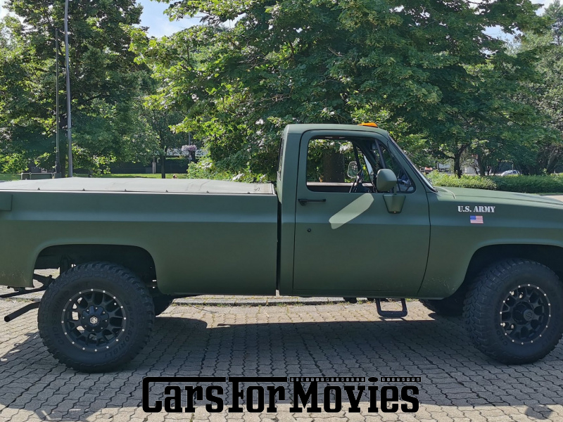 CarsForMovies | Chevrolet  M1008 CUCV Ex-Army (K30) 1985 USA Grün Braun Militärfahrzeug Pick-up Saarland 3787 Oldtimer US Army Armee Pritsche
